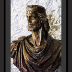 Busto di Re Manfredi - Comune di Manfredonia -Busto realizzato da Darò Lazarov.