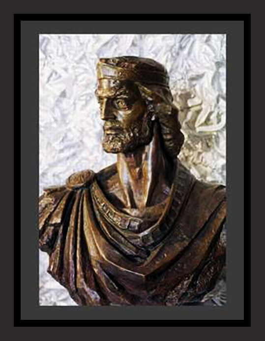 Busto di Re Manfredi - Comune di Manfredonia -Busto realizzato da Darò Lazarov.