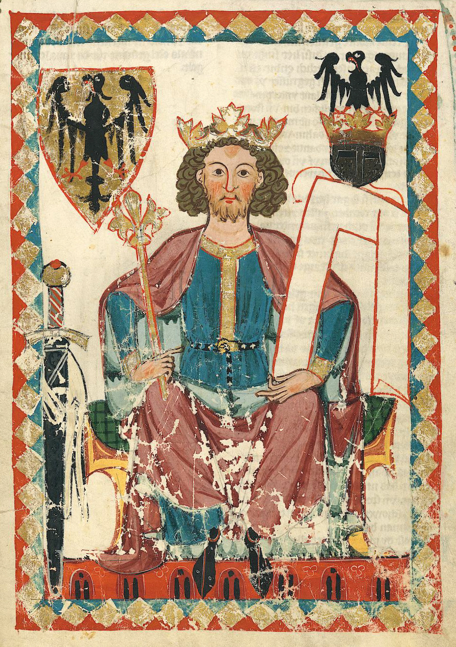 Enrico VII imperatore dal Codice Manesse.