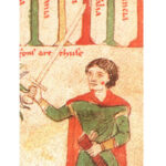 Marcovaldo di Anweiler in un'illustrazione del Liber ad honorem Augusti di Pietro da Eboli.