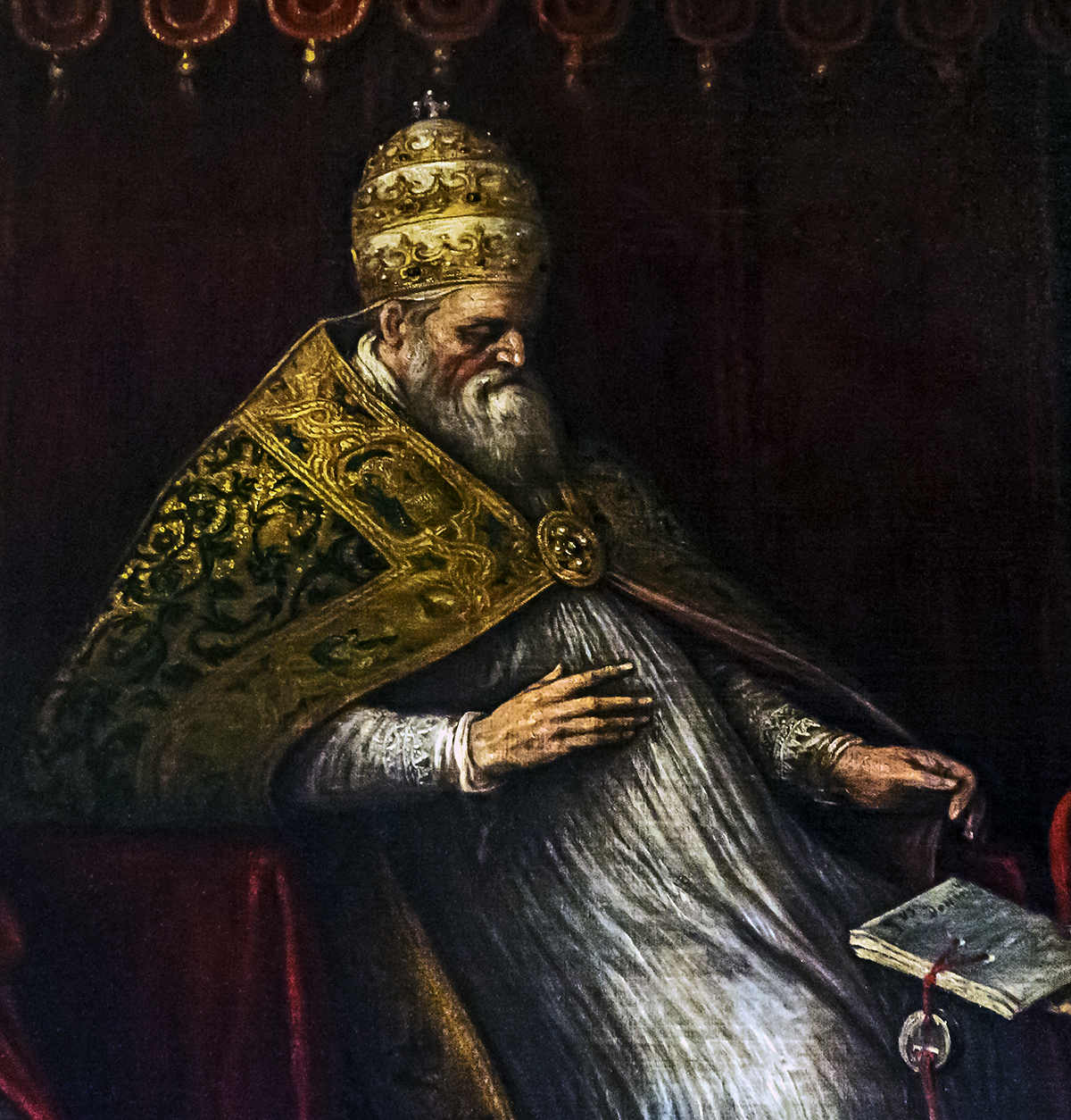 Papa Onorio III approva la Regola di San Domenico (Leandro Bassano)