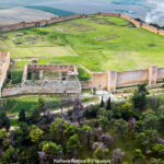 Veduta aerea del Castello Svevo Angioino di Lucera.